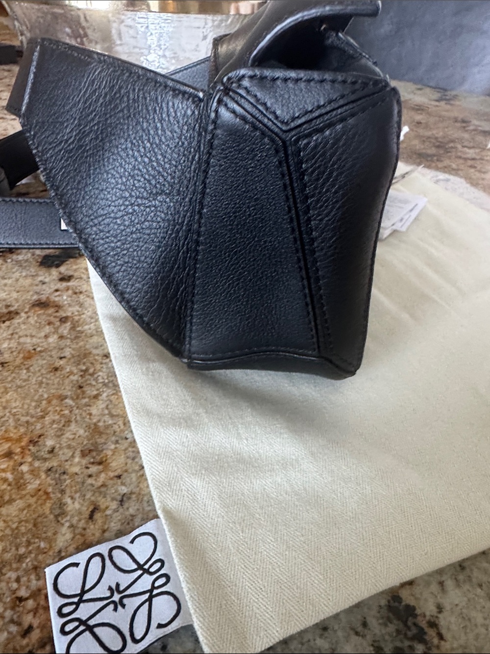 Loewe Black Leather Sling Bag - Picture 10 of 10
